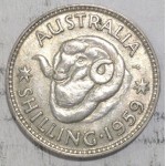 1959 AUSTRALIAN SILVER ONE SHILLING